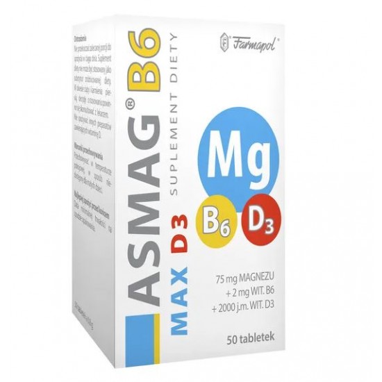 Asmag B6 Max D3 таблетки, 50 шт