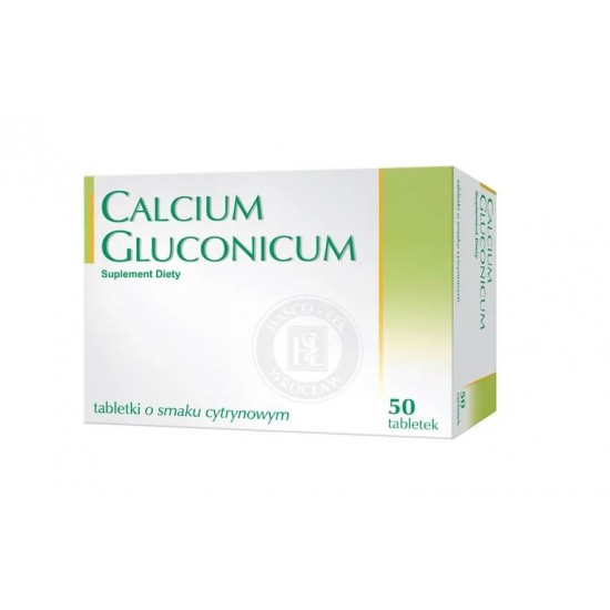 Calcium gluconicum таблетки зі смаком лимона, 50 шт
