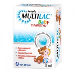 Multilac Baby, краплі, синбіотик, 5 мл