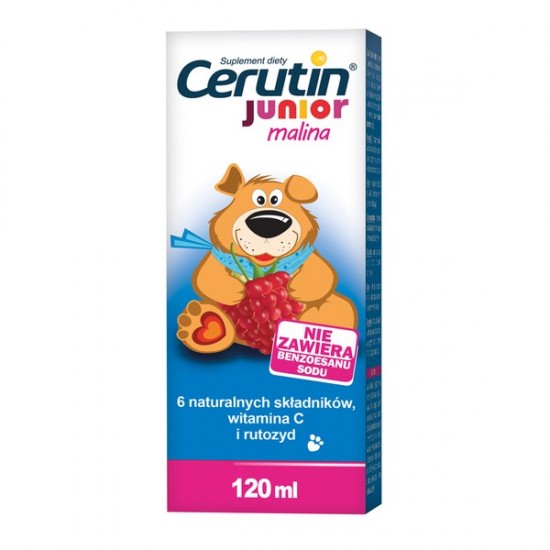 Cerutin Junior, малиновий сироп, 120 мл