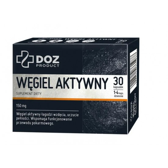 DOZ PRODUCT Вугілля активоване, капсули, 30 шт