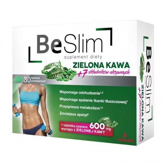 Be Slim Зелена Кава, таблетки, вкриті оболонкою, 30 шт.