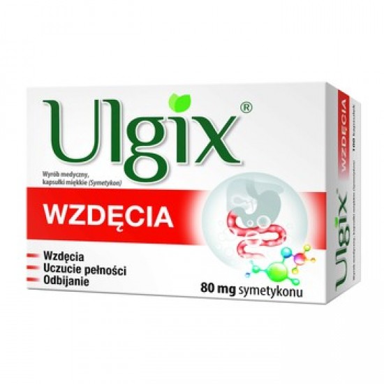 Ulgix здуття кишечника, 80 мг, м'які капсули, 100 шт.
