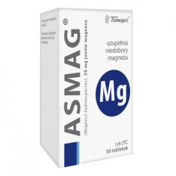 Asmag, 20 мг іонів магнію, таблетки по 50 шт