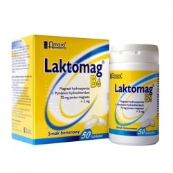 Laktomag Б6, 1000 мг (70 мг іонів магнію) + 5 мг, таблетки, 50 шт.
