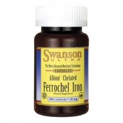 Swanson Albion Ferrochel хелат заліза, капсули, 180 шт