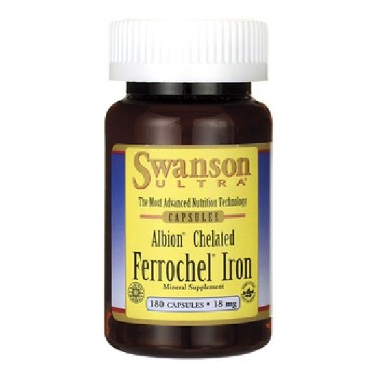 Swanson Albion Ferrochel хелат заліза, капсули, 180 шт